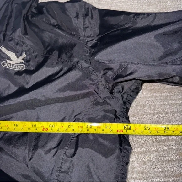 Salewa Men’s Black Hooded Windbreaker Jacket – EU 50/Large – Mountain Experience